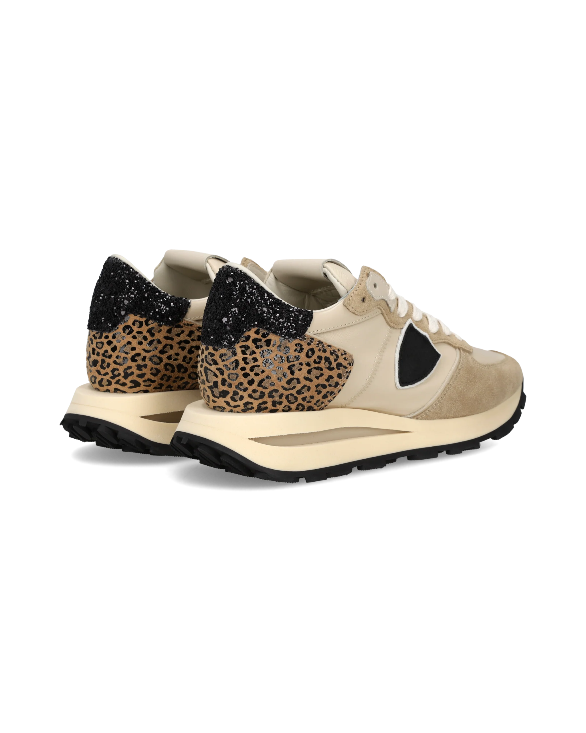 Sneakers Tropez Haute Women, Sand Black Animal-Print - Image 3