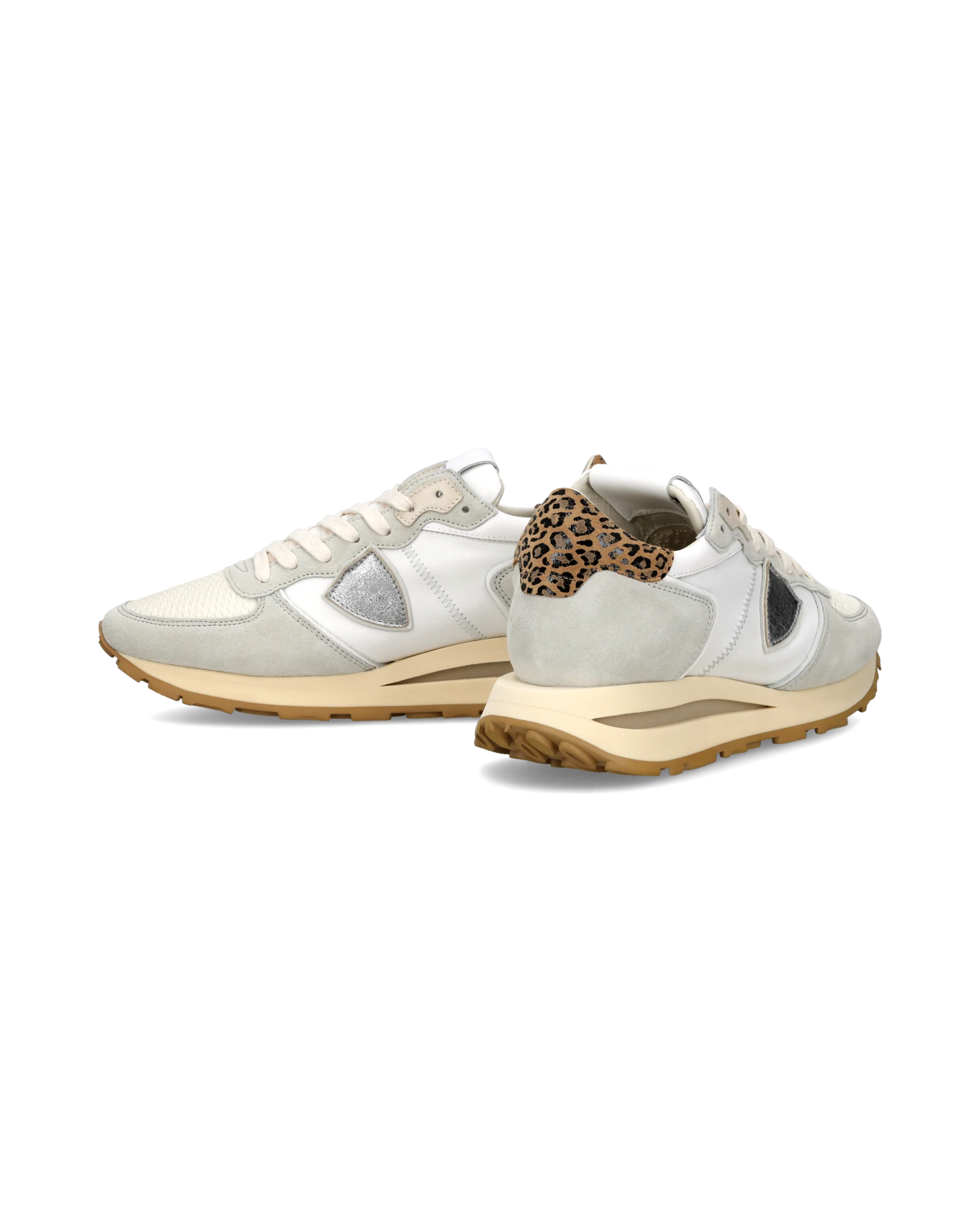 Sneakers Tropez Haute Women, White Beige - Image 6